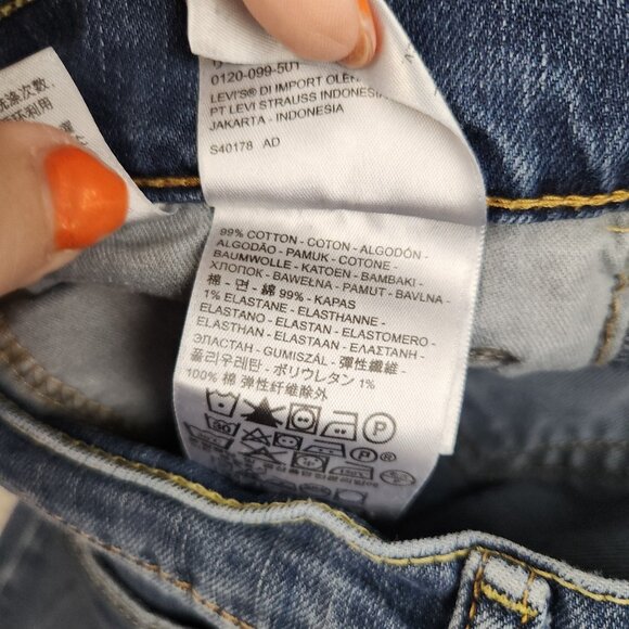 Levis 511 Jeans Mens 31x32 Blue Slim Fit Stretch Modern Denim Classic American - Picture 7 of 10